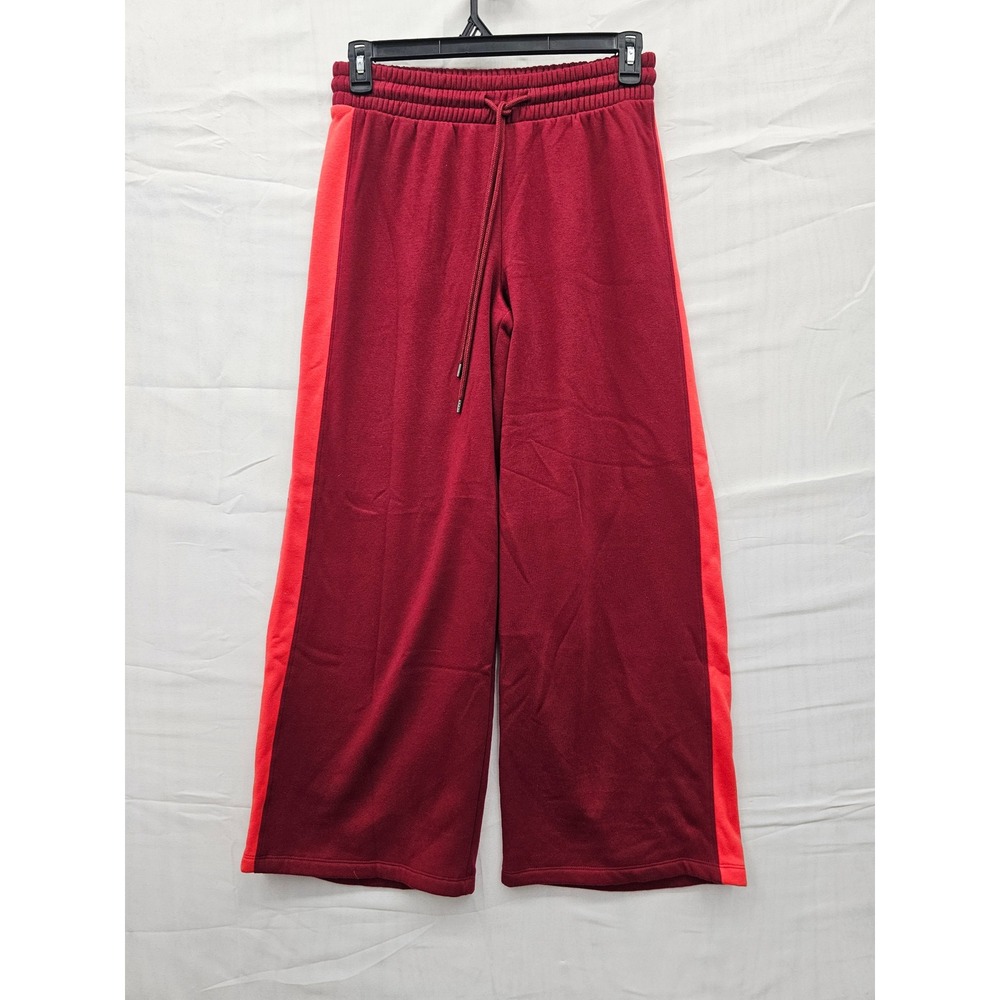 Universal Thread Maroon‎ Wide Leg Side Stripe Sweatpants Maroon MR81WR Small NEW